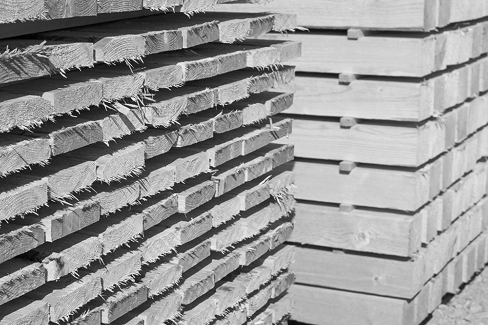 Konstruktionshölzer aus Holz im Außenbereich